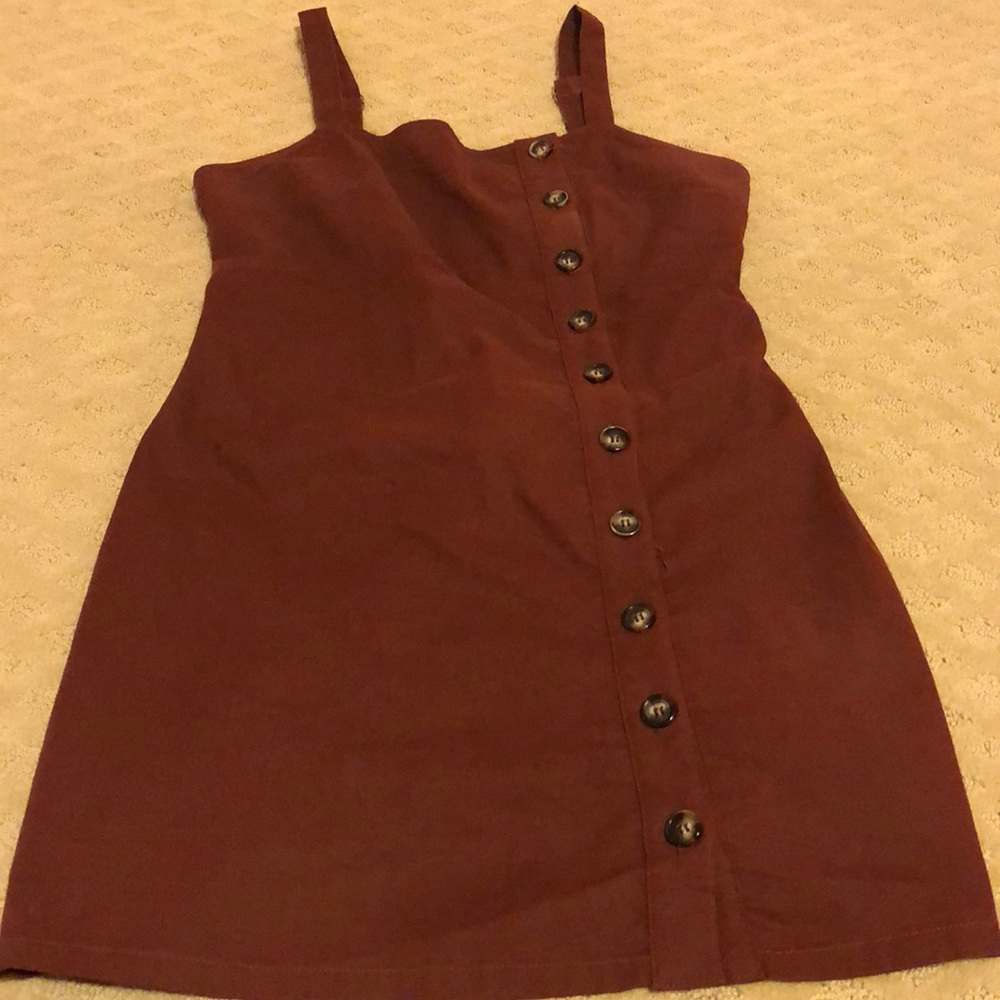 Rustic maroon dress